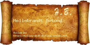 Hellebrandt Botond névjegykártya